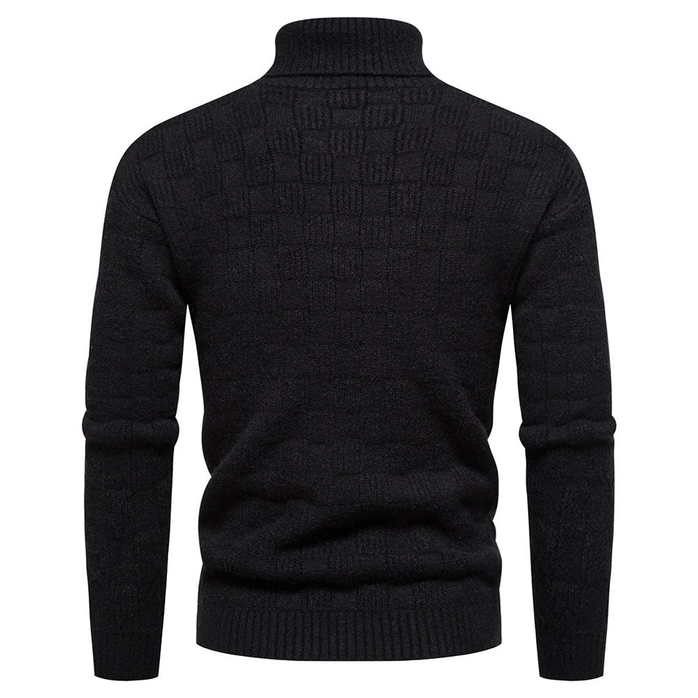 Turtleneck Standard Plain Winter Men's Sweater