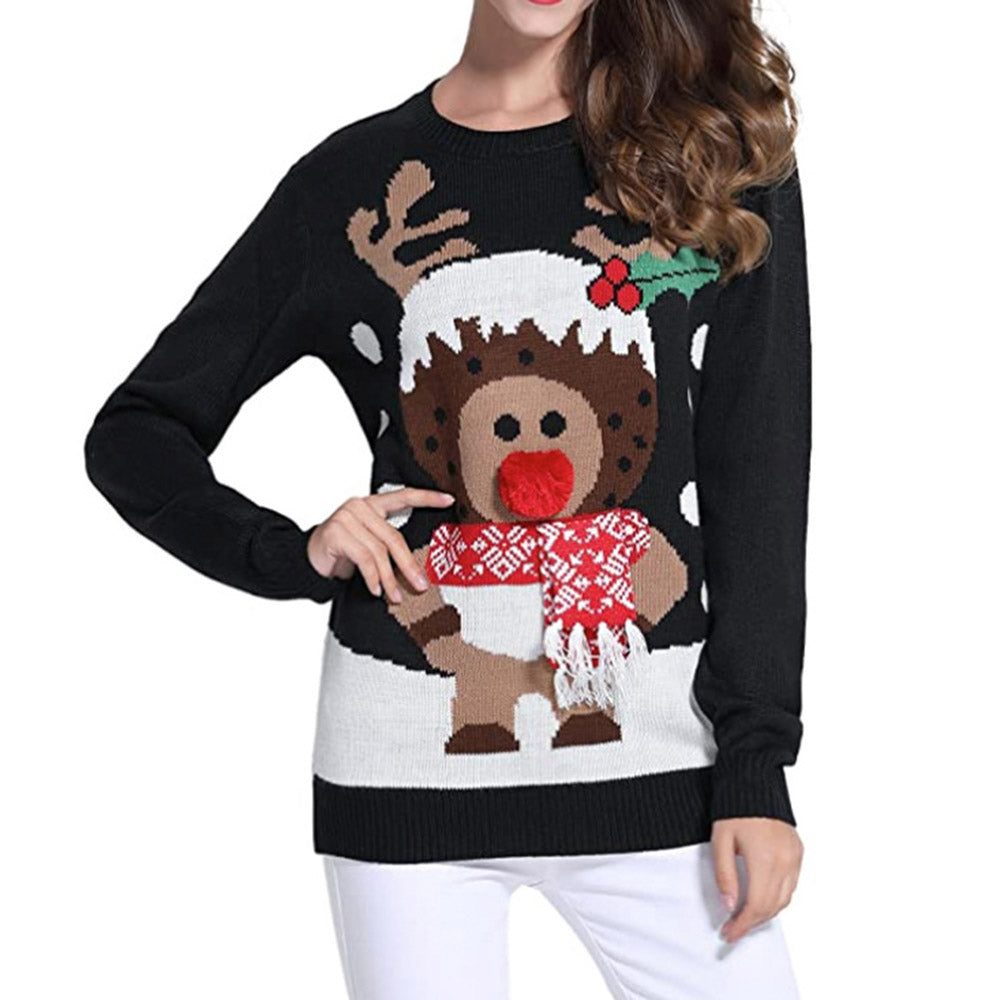 Merry Christmas Sweater | Regular Mid-Length Women's Sweater