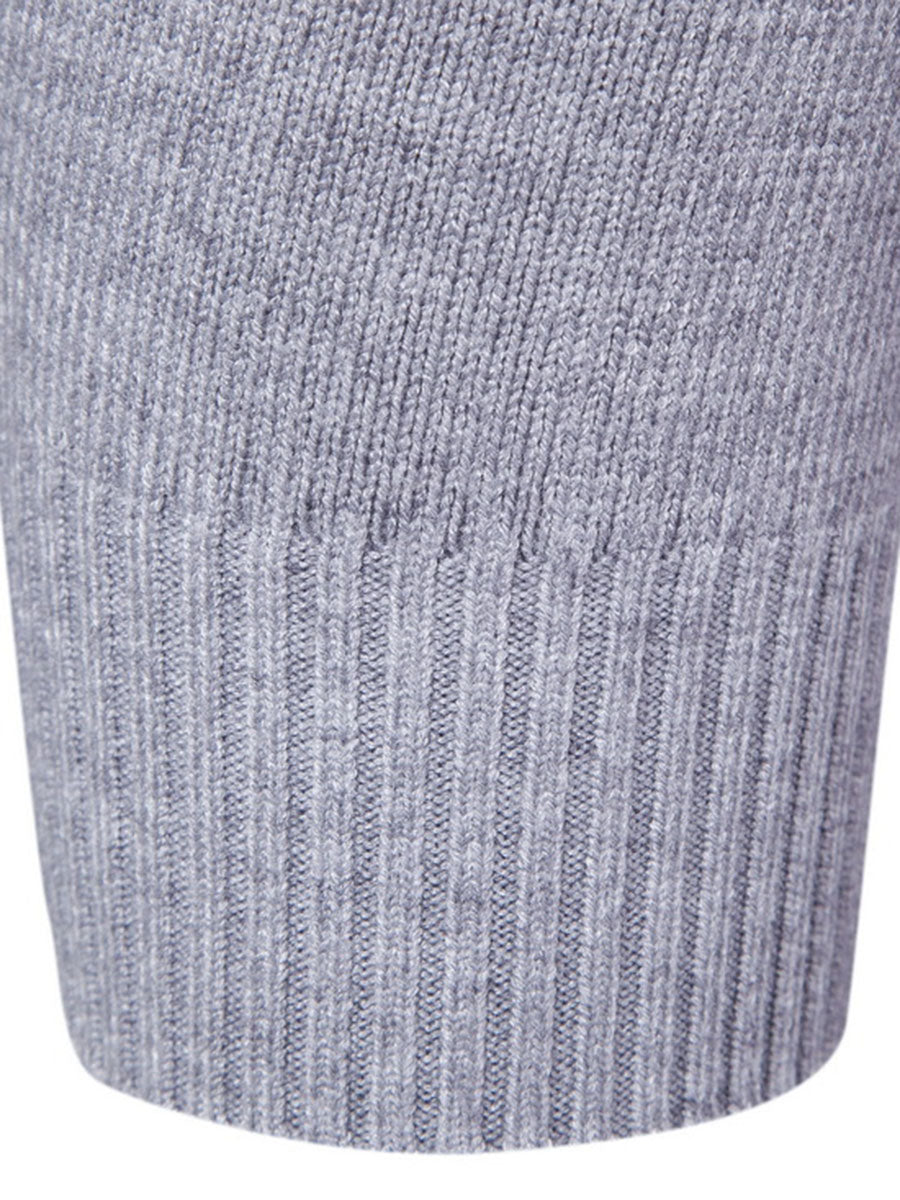 Standard Plain Turtleneck Autumn Men's Sweater