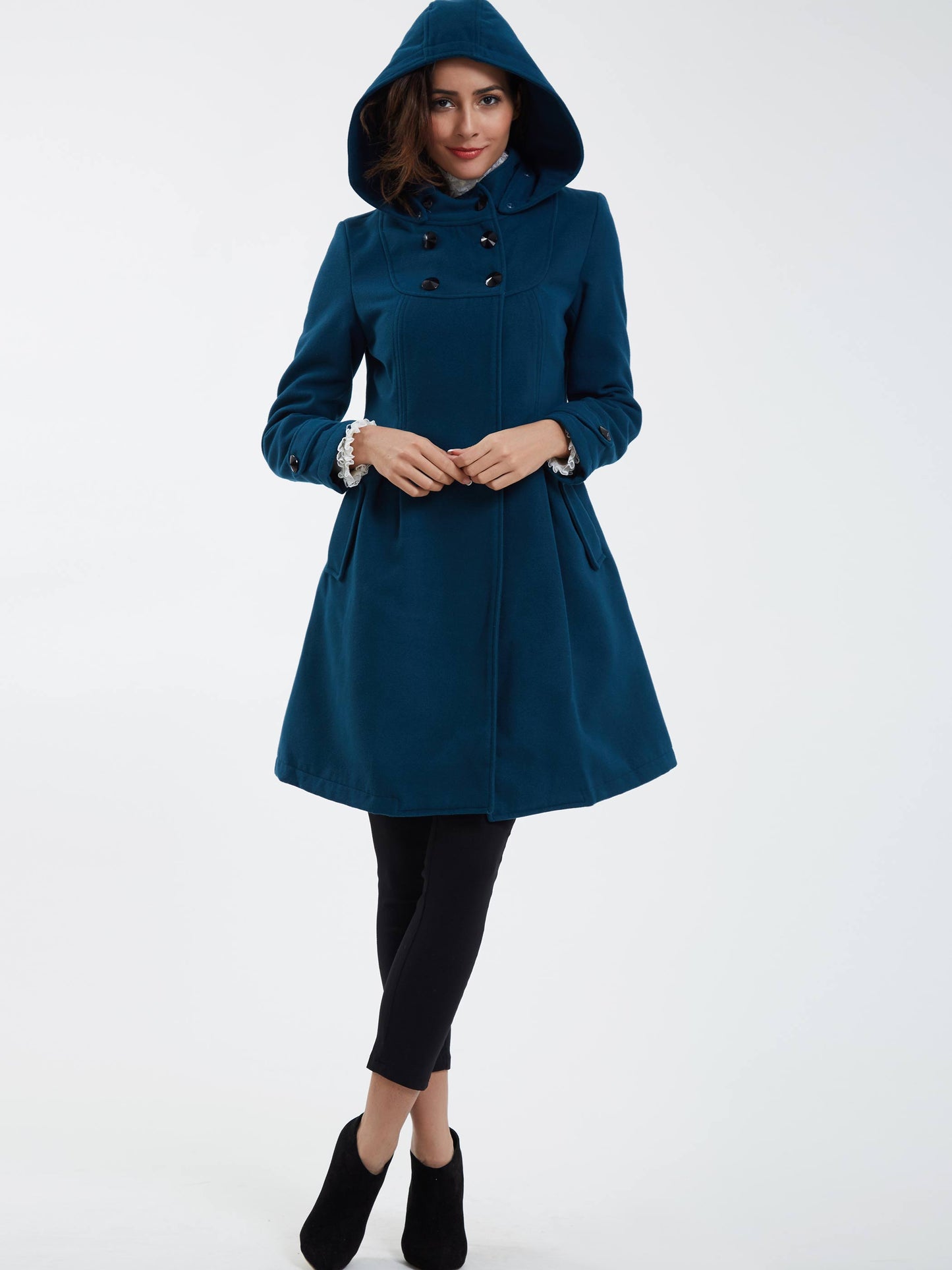 Double-Breasted Slim Winter Women's Overcoat