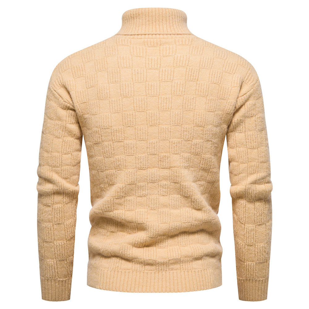 Turtleneck Standard Plain Winter Men's Sweater