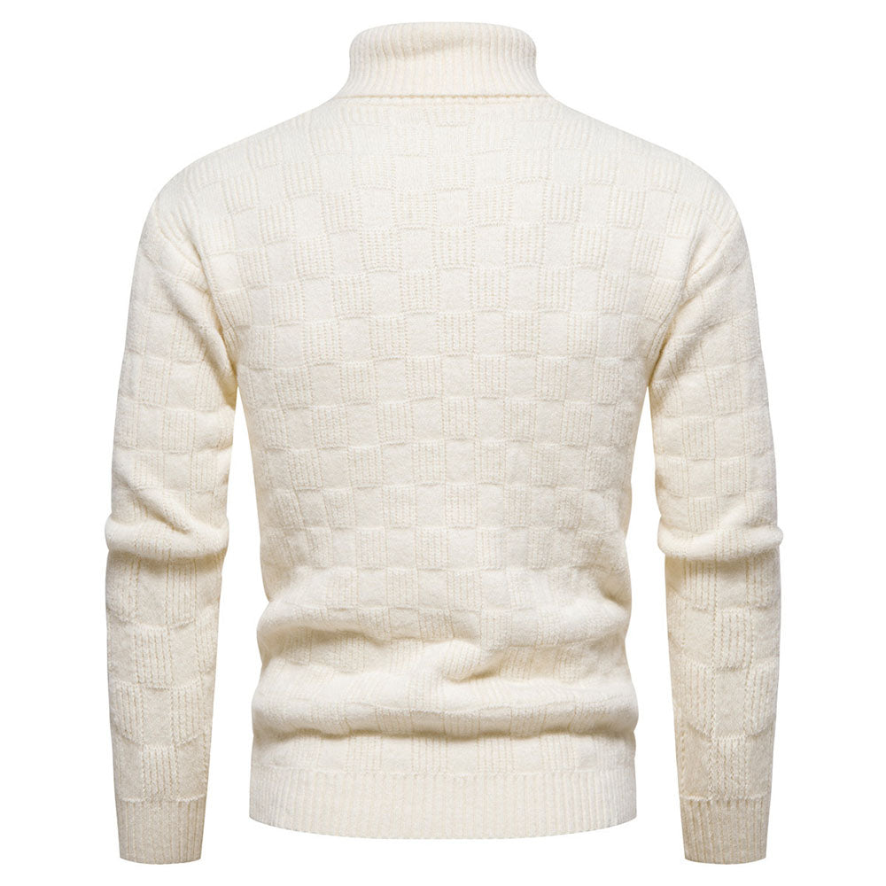 Turtleneck Standard Plain Winter Men's Sweater