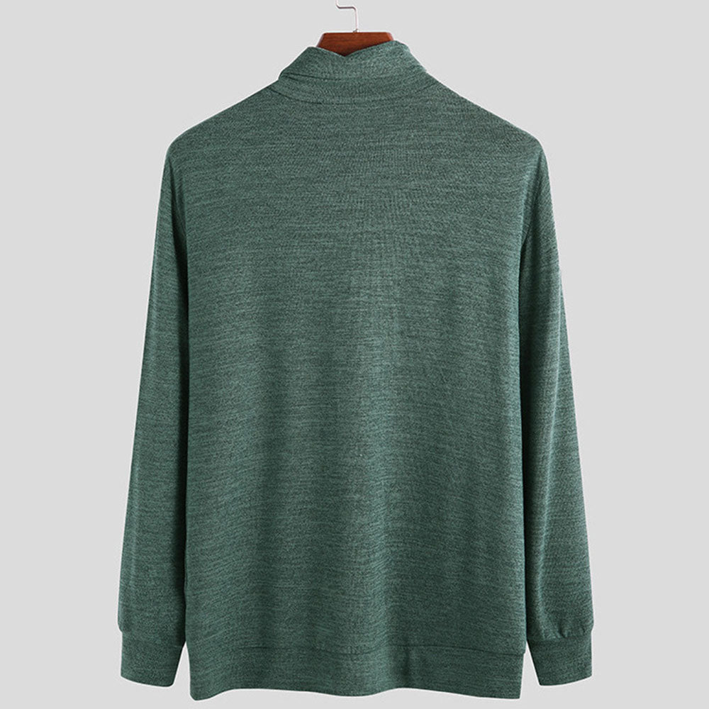 Standard Plain Turtleneck Straight Men's Sweater