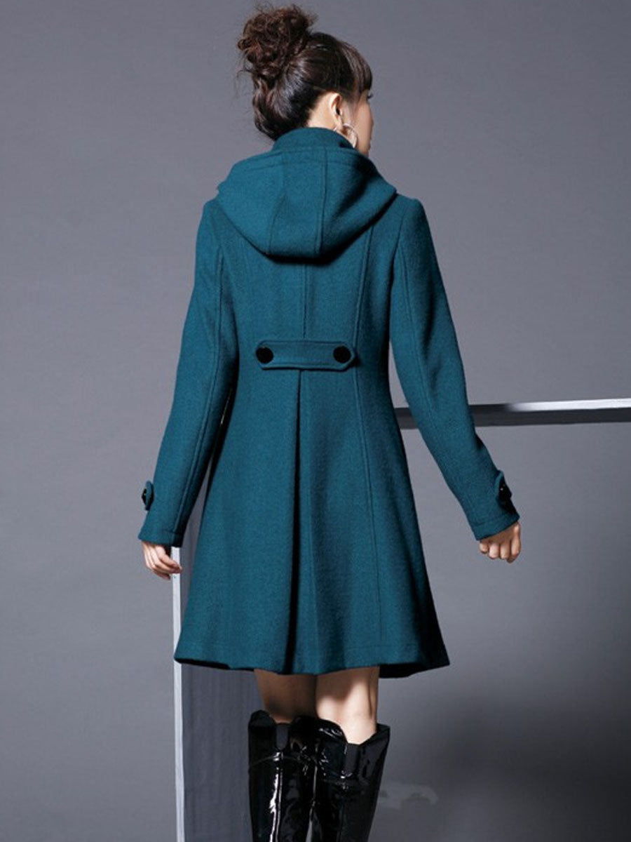 Double-Breasted Slim Winter Women's Overcoat