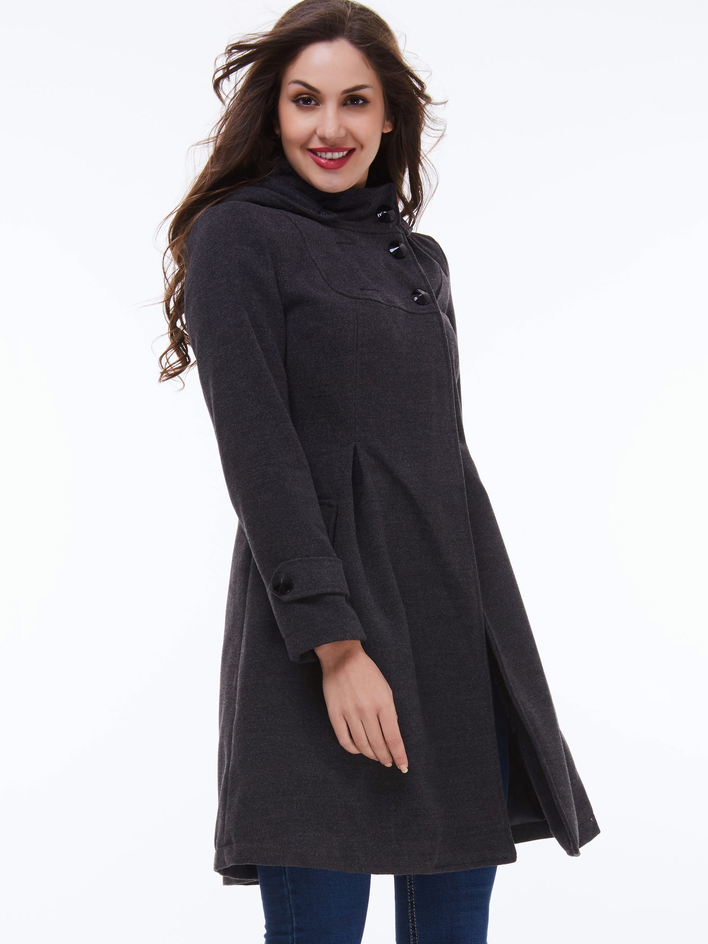 Double-Breasted Slim Winter Women's Overcoat