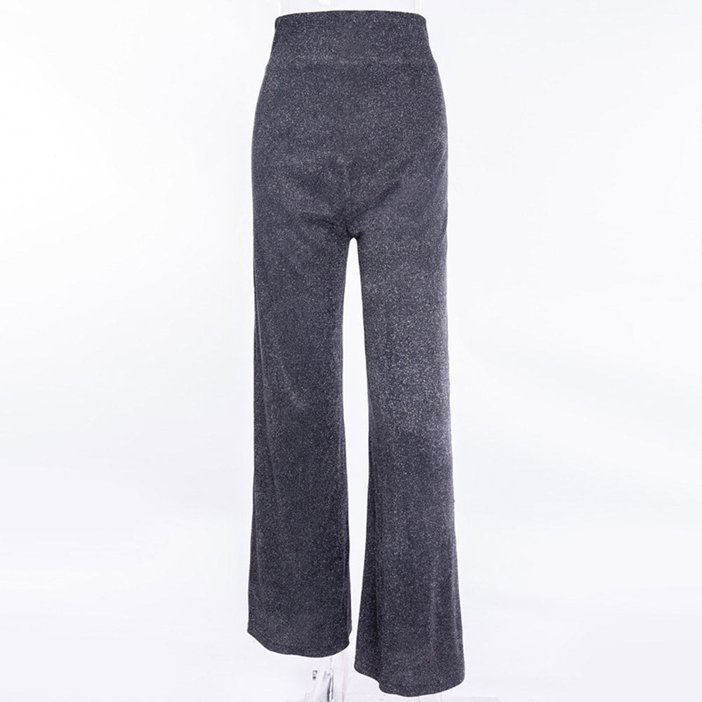 Sequins Loose Full Length Women's Casual Pants