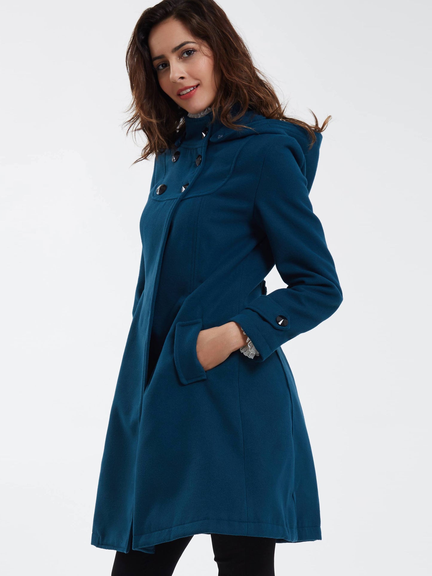 Double-Breasted Slim Winter Women's Overcoat