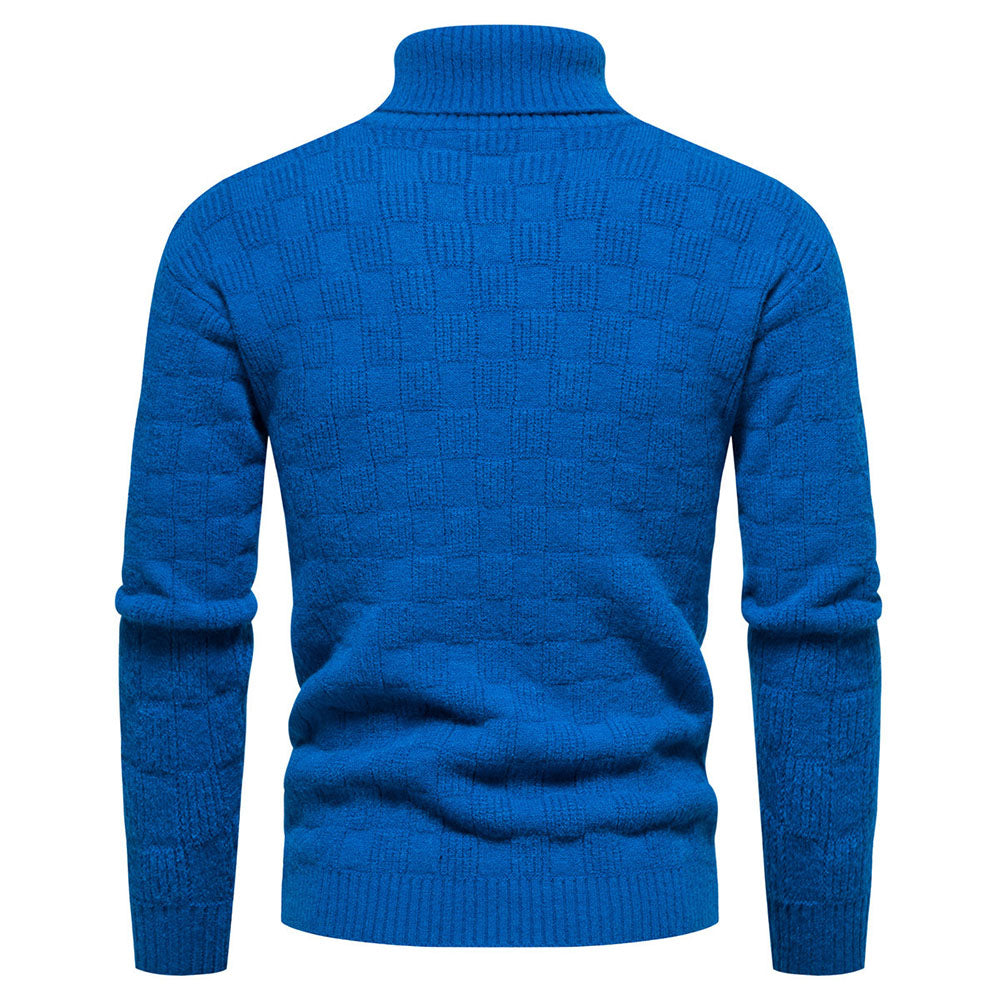 Turtleneck Standard Plain Winter Men's Sweater