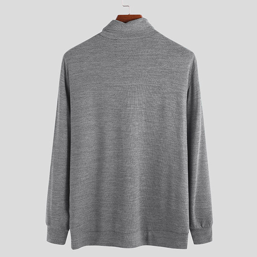 Standard Plain Turtleneck Straight Men's Sweater