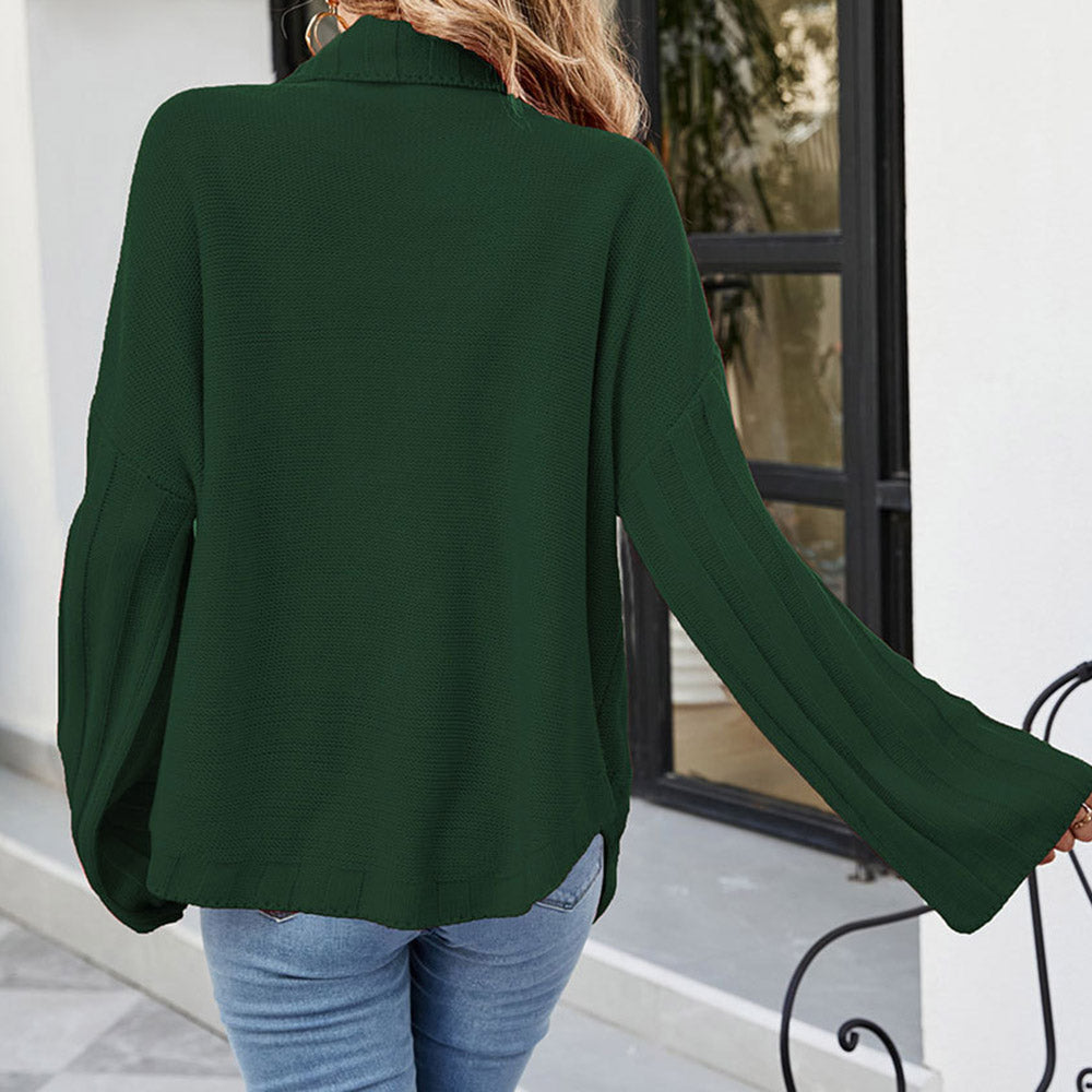 Pocket Regular Long Sleeve Women's Sweater