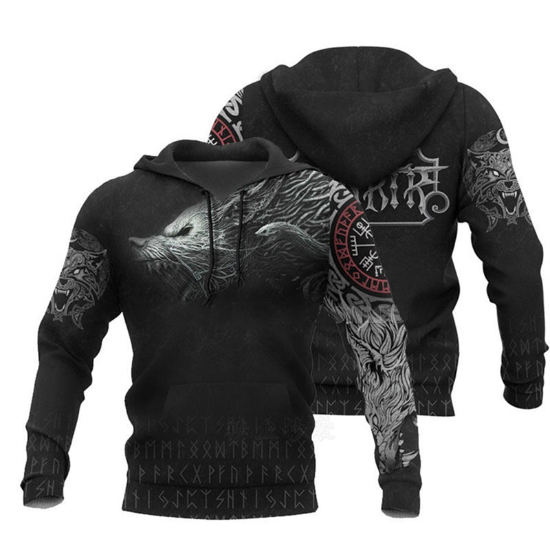 Pullover Print Loose Men's Hoodies