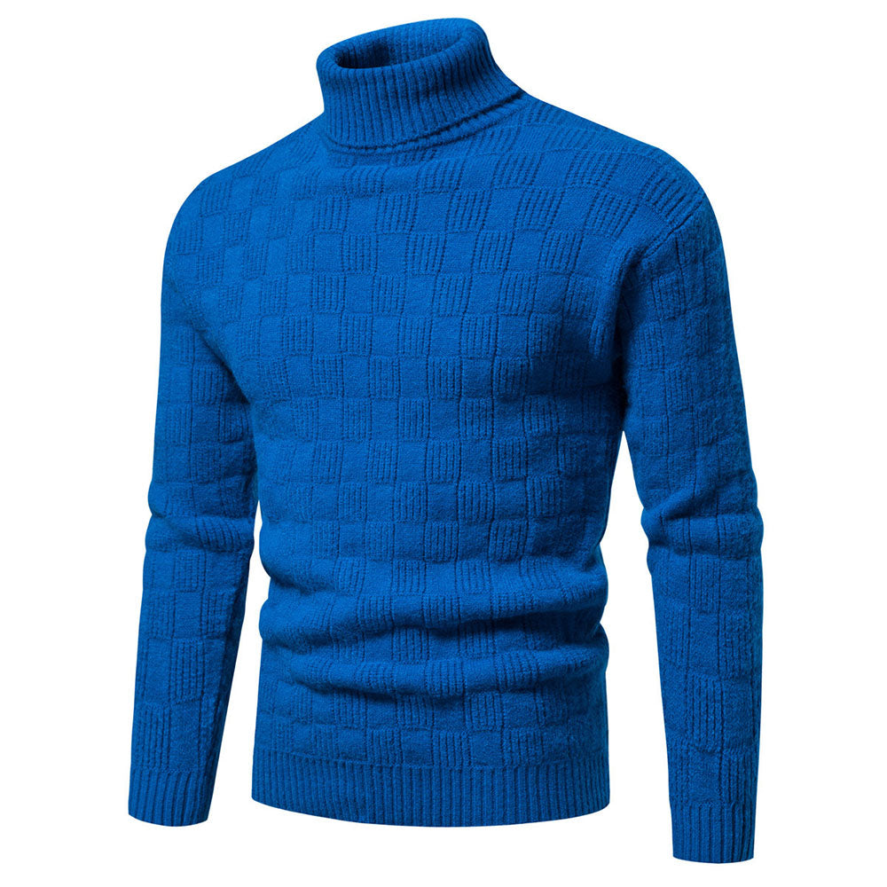 Turtleneck Standard Plain Winter Men's Sweater