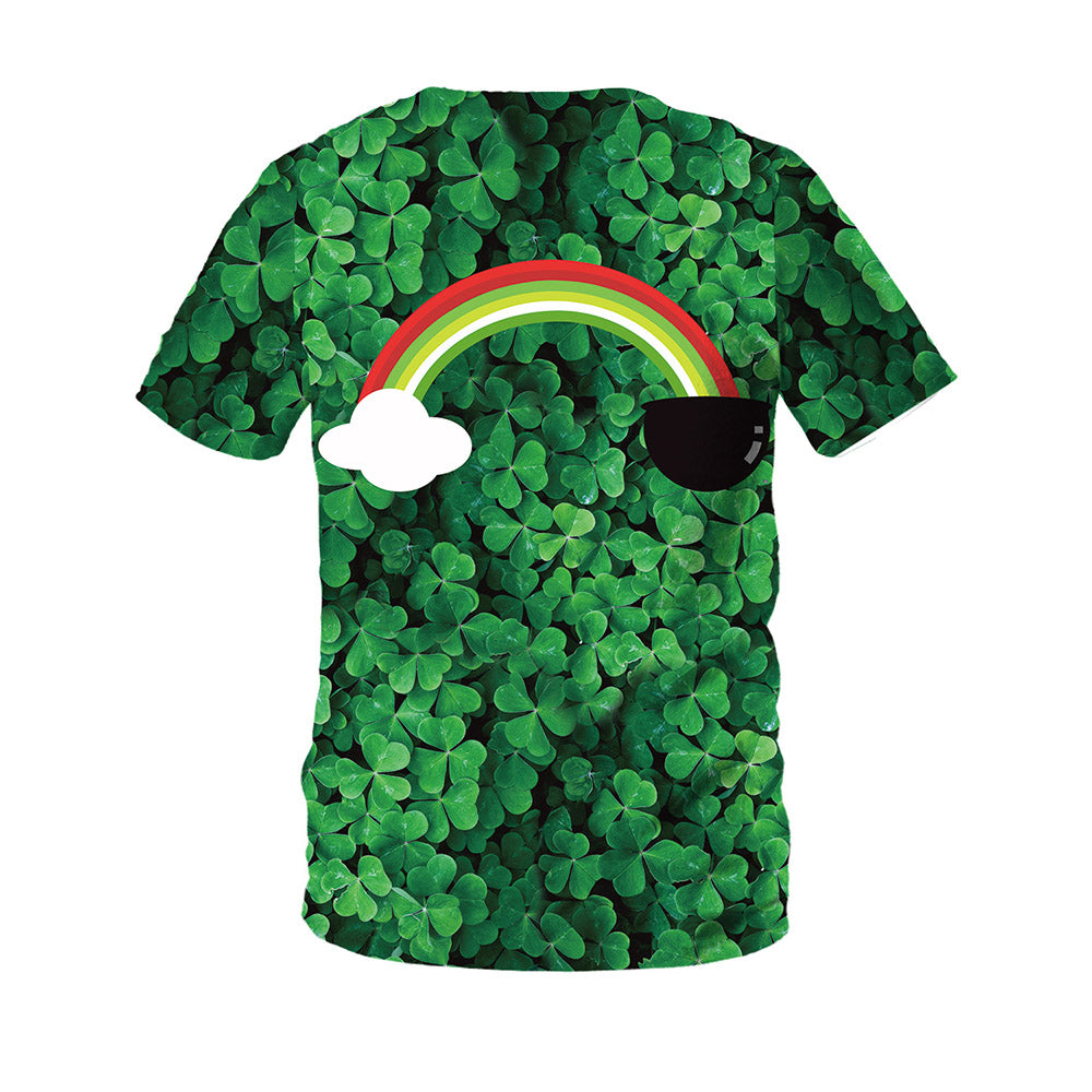 St. Patrick's Day T-Shirt | Print Plant European Round Neck Loose Men's T-shirt