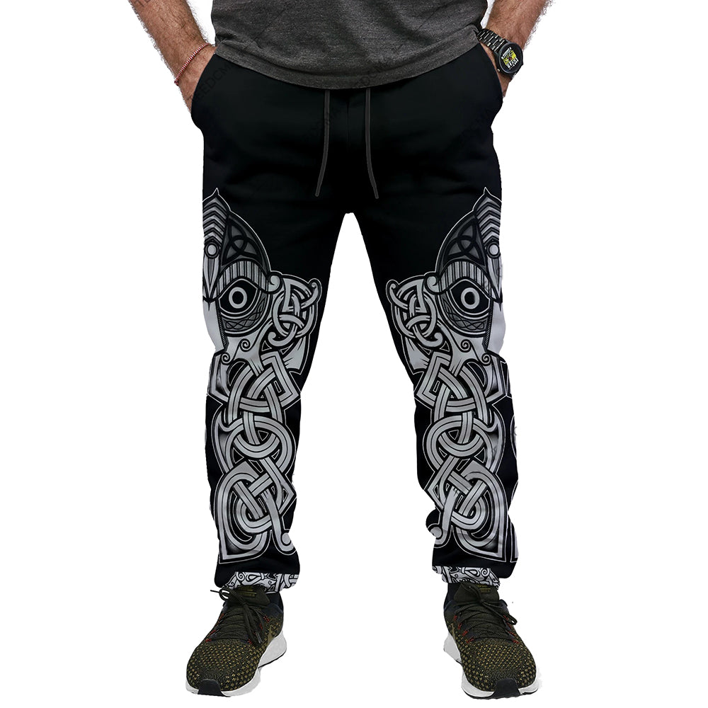 Geometric Print Fashion Men's Casual Pants