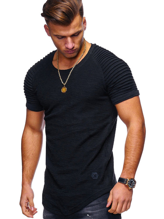 Plain Short Sleeve Men's T-shirt