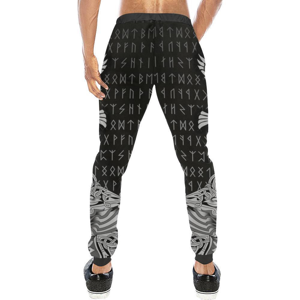 Vikings - The Raven of Odin Tattoo 3D All Over Printed Men's Casual Pants