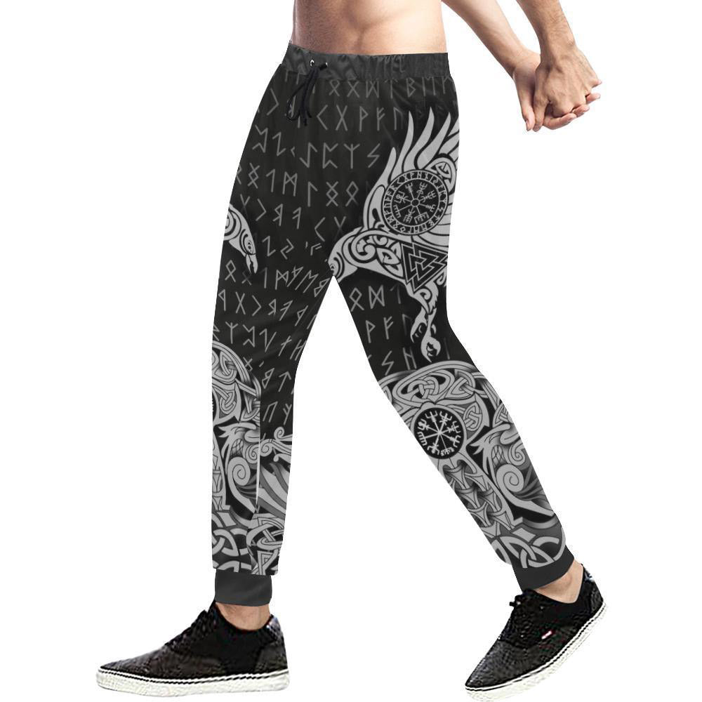 Vikings - The Raven of Odin Tattoo 3D All Over Printed Men's Casual Pants