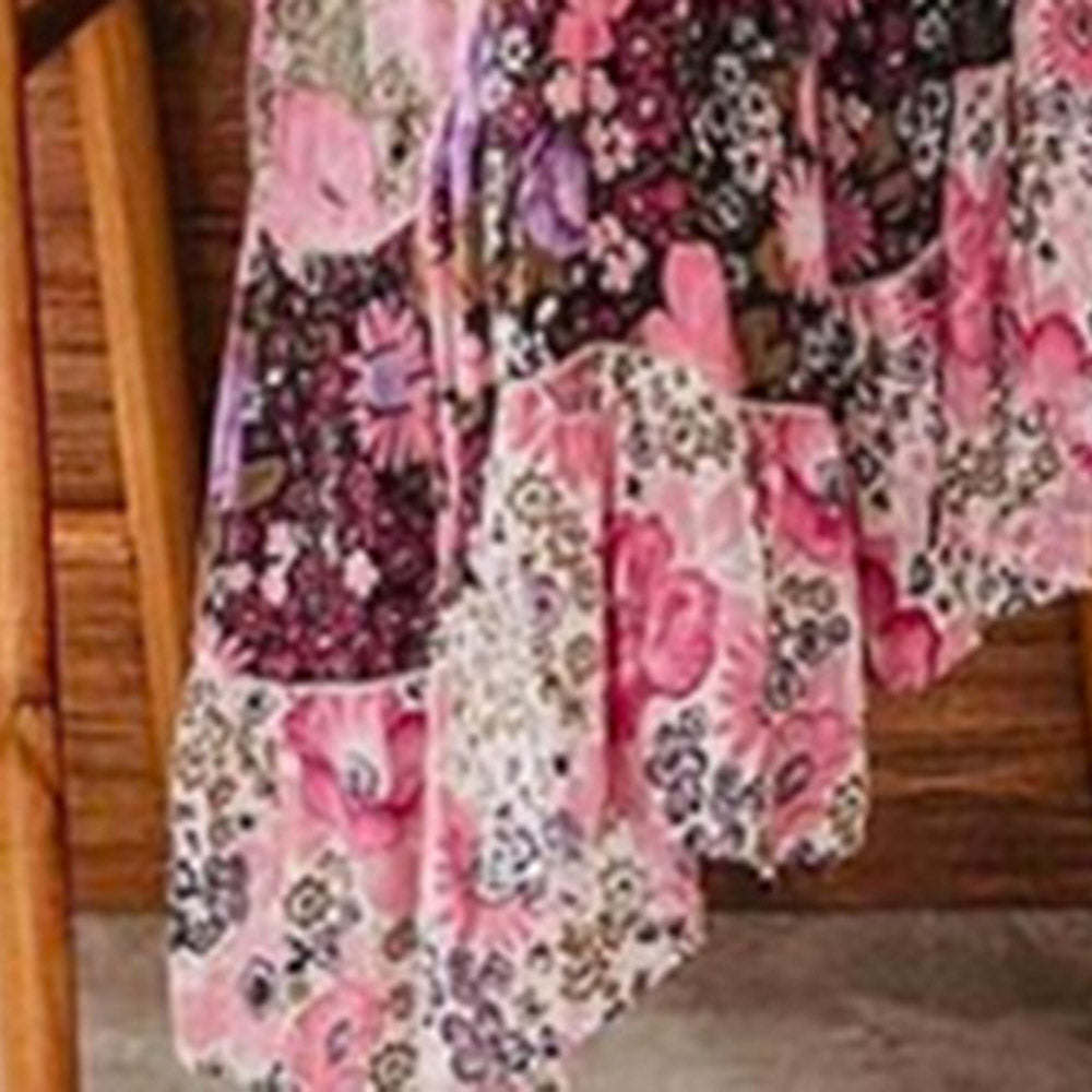 Sleeveless Ankle-Length Print Scoop Pullover Women's Dress
