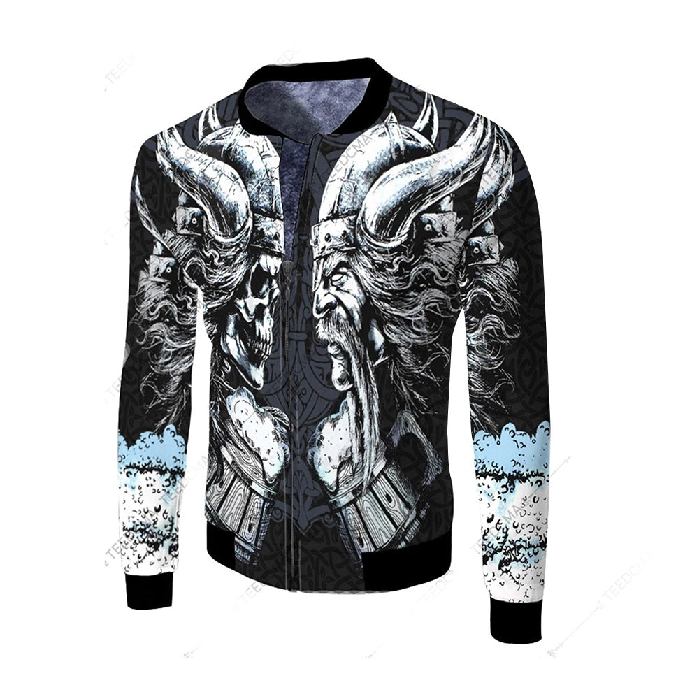 Stand Collar Patchwork Zipper Men's Jacket