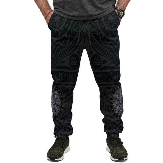 Pencil Pants Geometric Pocket Casual Men's Casual Pants