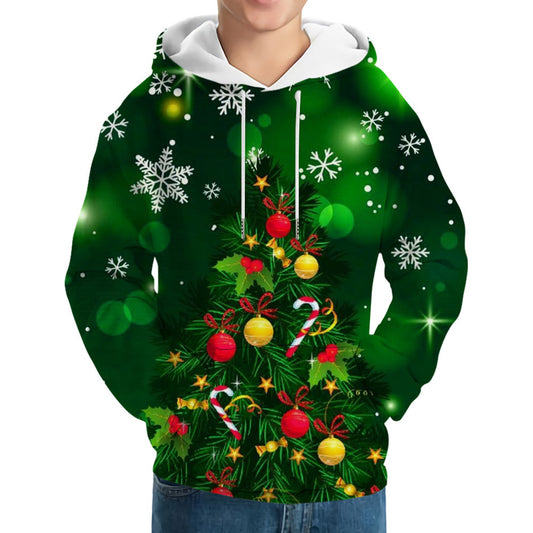 Merry Christmas Hoodies | Pocket Cartoon Pullover Loose Men's Hoodies