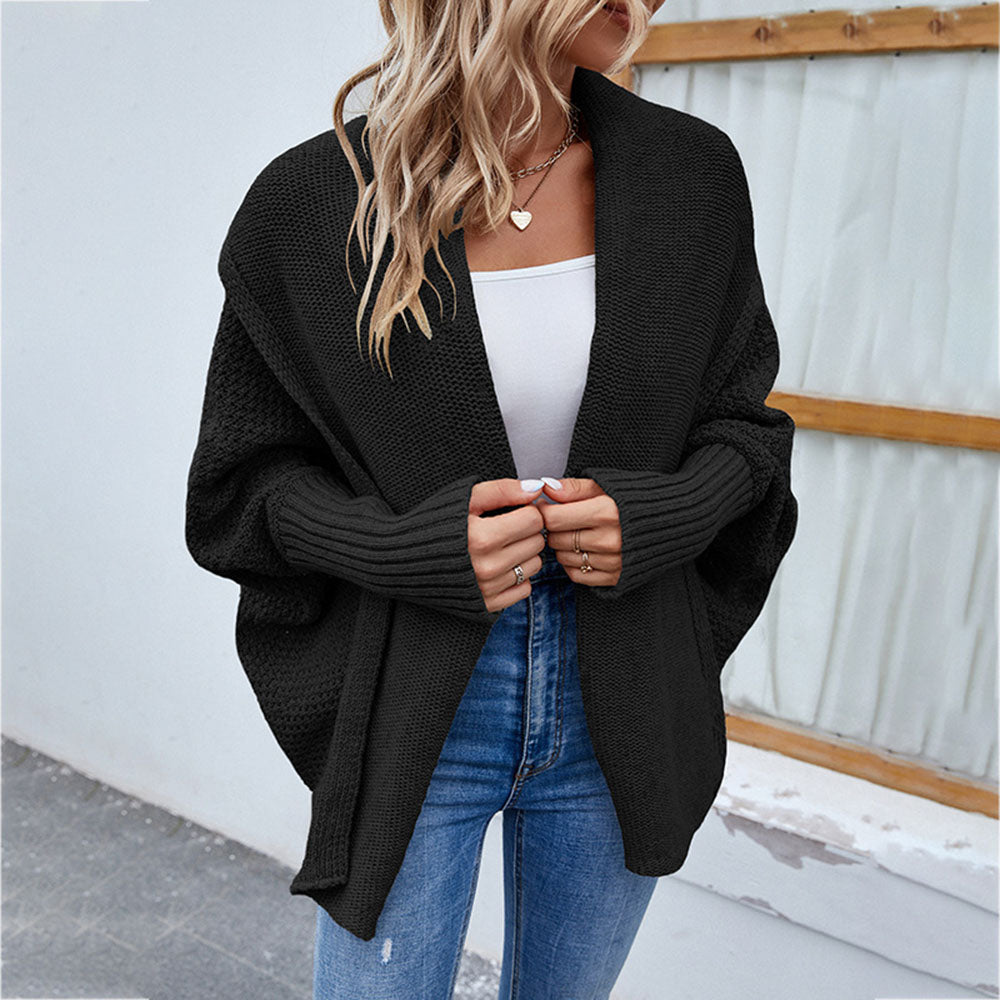 Batwing Sleeve Regular Fall Women's Sweater