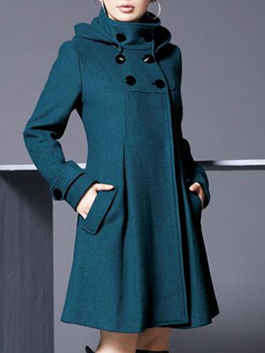 Double-Breasted Slim Winter Women's Overcoat