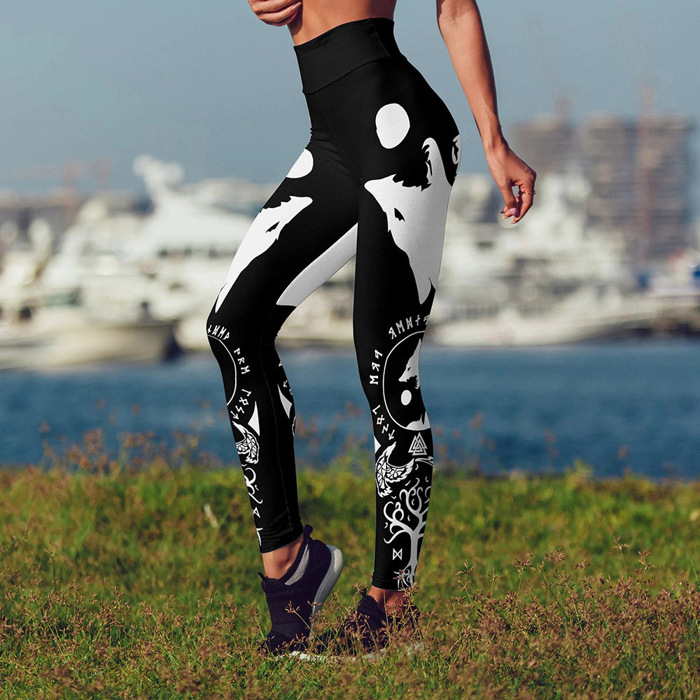 Casual Print Hand Painted Women's Leggings