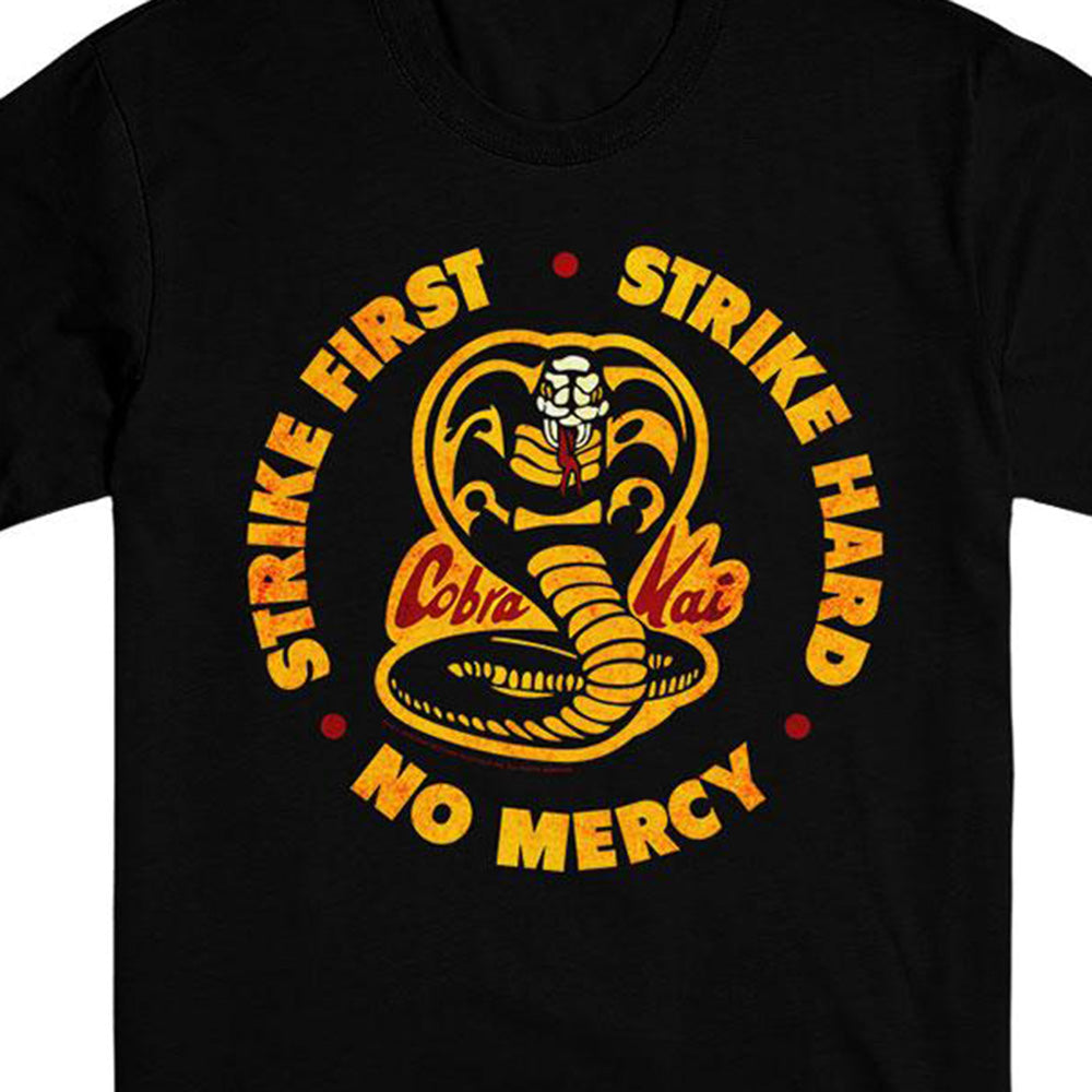 Cobra Kai Distressed Logo Unisex Black Tee Cobra Kai