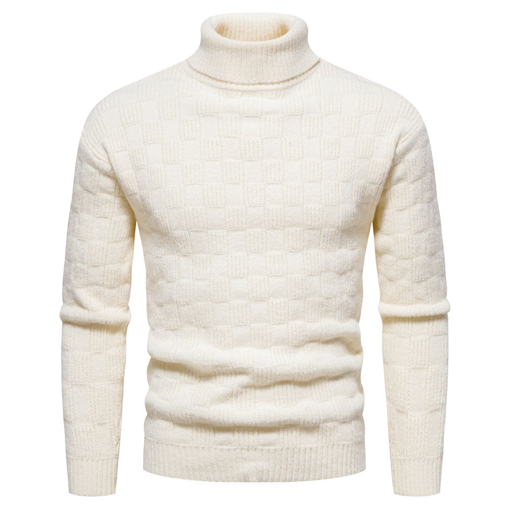 Turtleneck Standard Plain Winter Men's Sweater