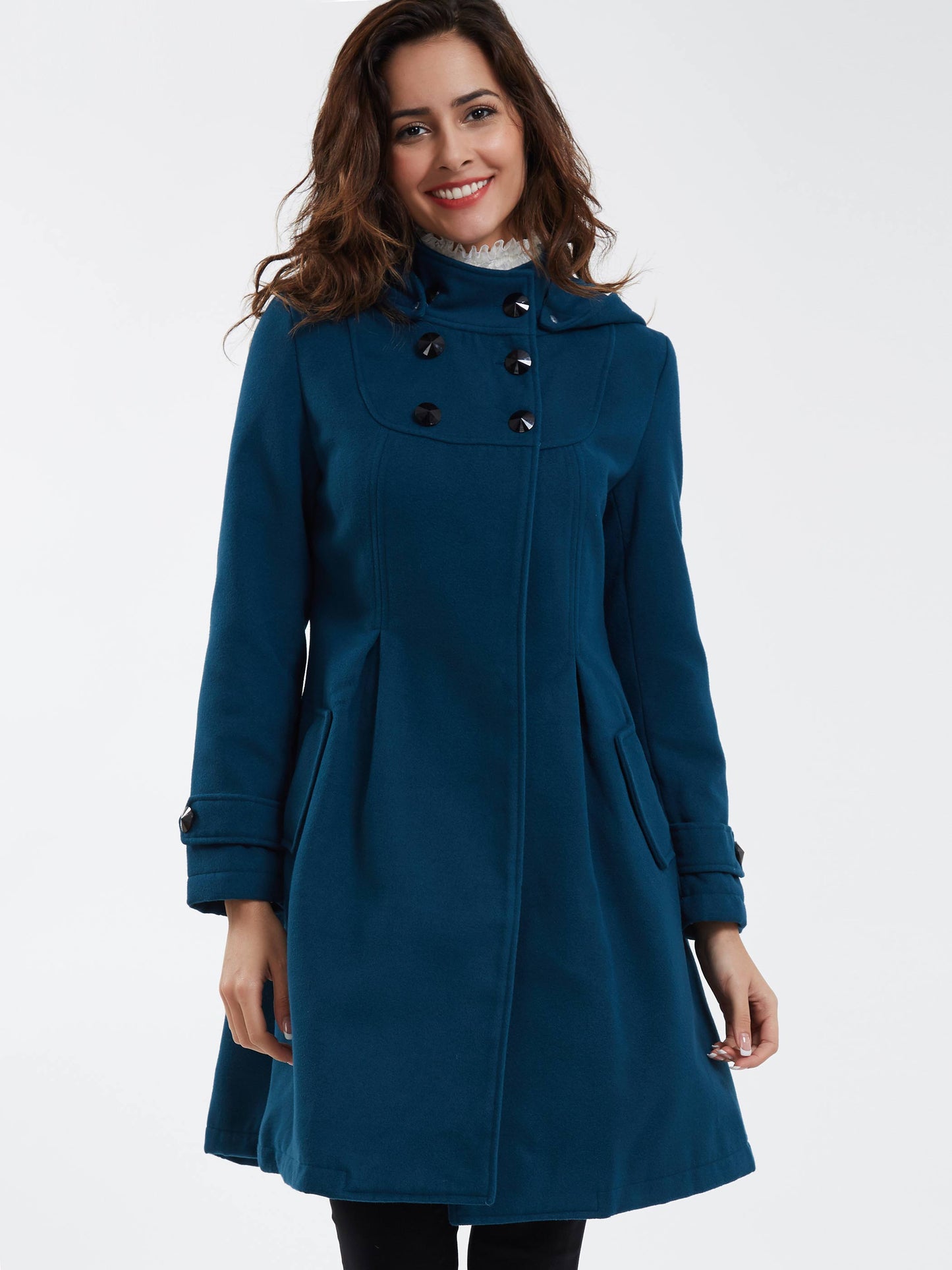 Double-Breasted Slim Winter Women's Overcoat