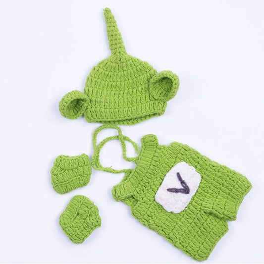 Green Bodysuit With Hat and Shoes for 12 Inches/30cm Reborn Doll