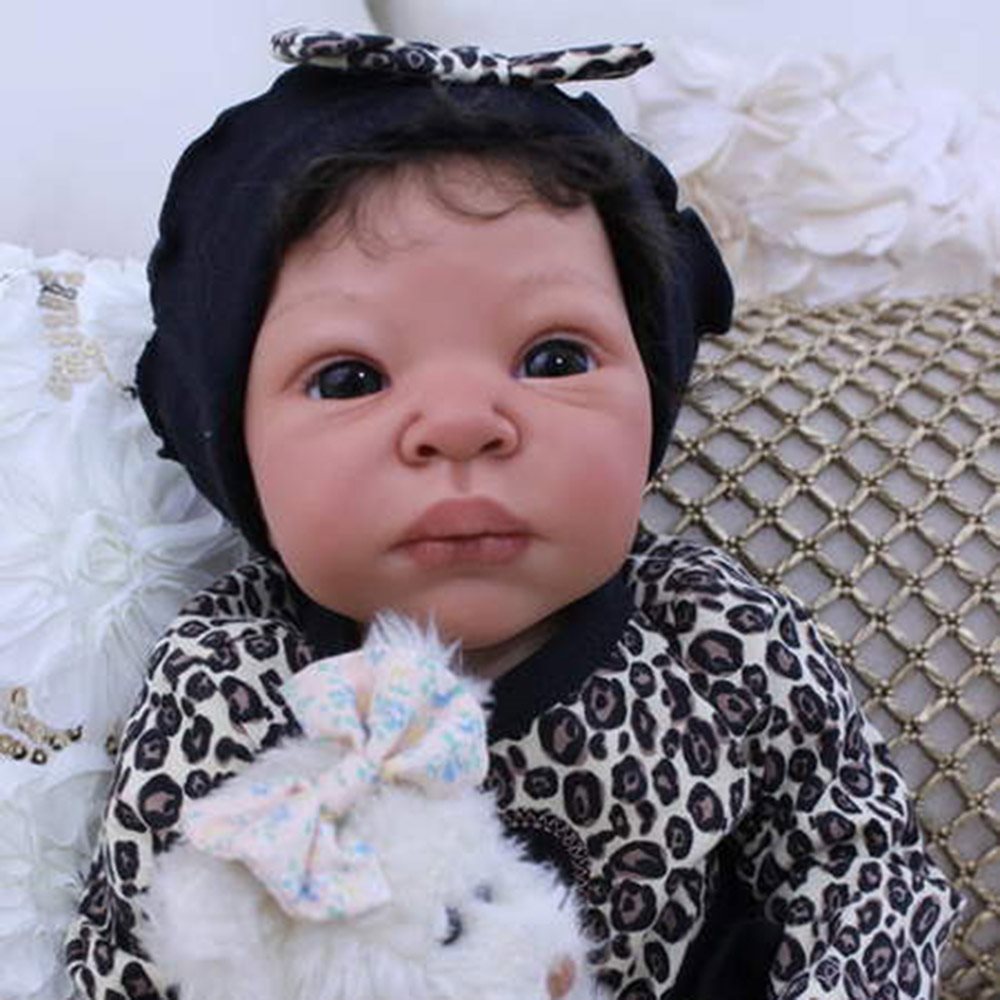 20 inch Realistic African American reborn baby baby doll