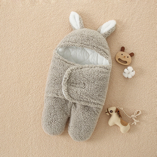 Plush Big Ears Split Legs Sleeping Bag For 16-24 Inches Reborn Dolls