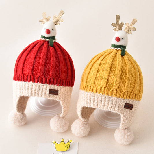 Cute Elk Christmas Hats for 20-23 Inches Reborn Dolls