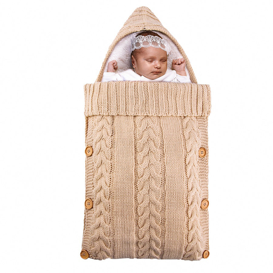 Warm Knit Fleece Sleeping Bag For 17-24 Inches Reborn Dolls