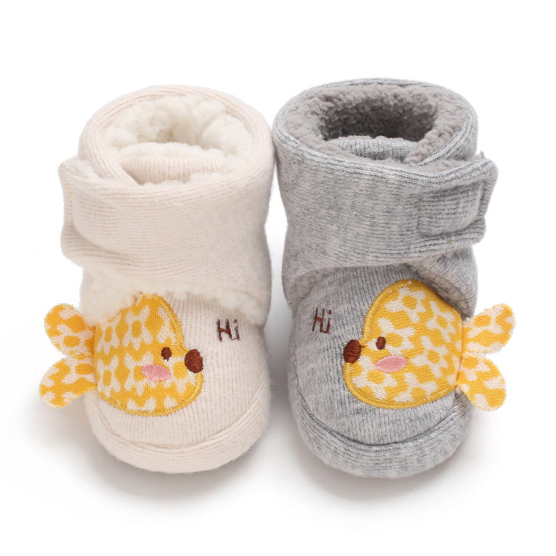 Cute Cartoon Plush Soft Soles Shoes for 20-24 Inches Reborn Dolls