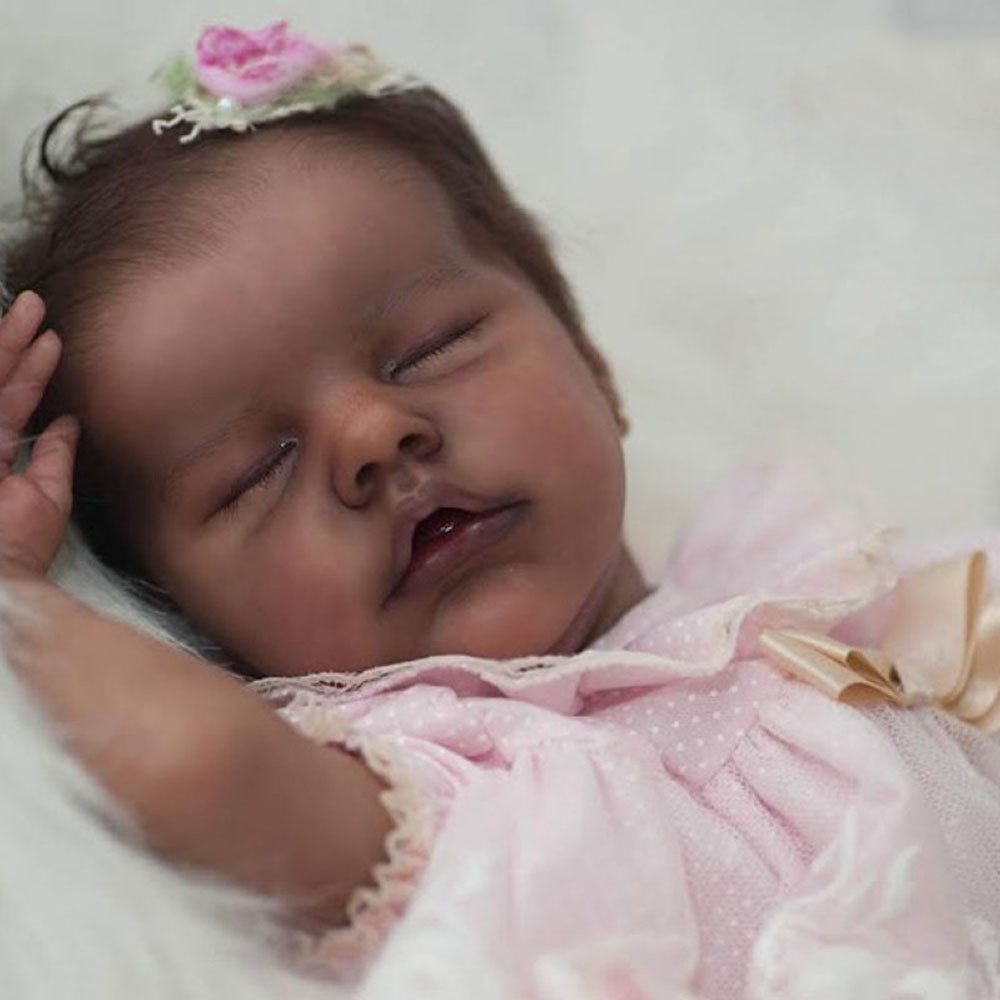 22"Adopted. Beautiful Custom Reborn Baby OOAK Lifelike Baby Girl Boy. Africa American