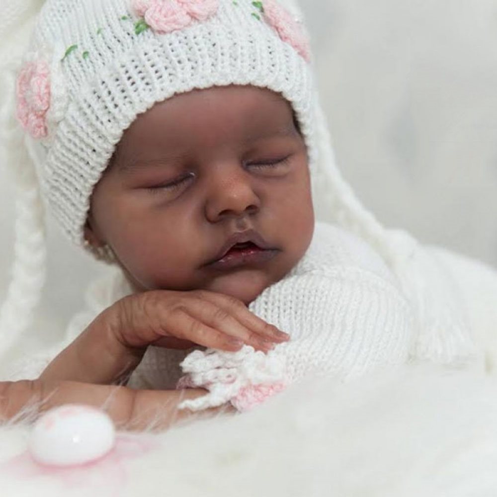 22"Adopted. Beautiful Custom Reborn Baby OOAK Lifelike Baby Girl Boy. Africa American