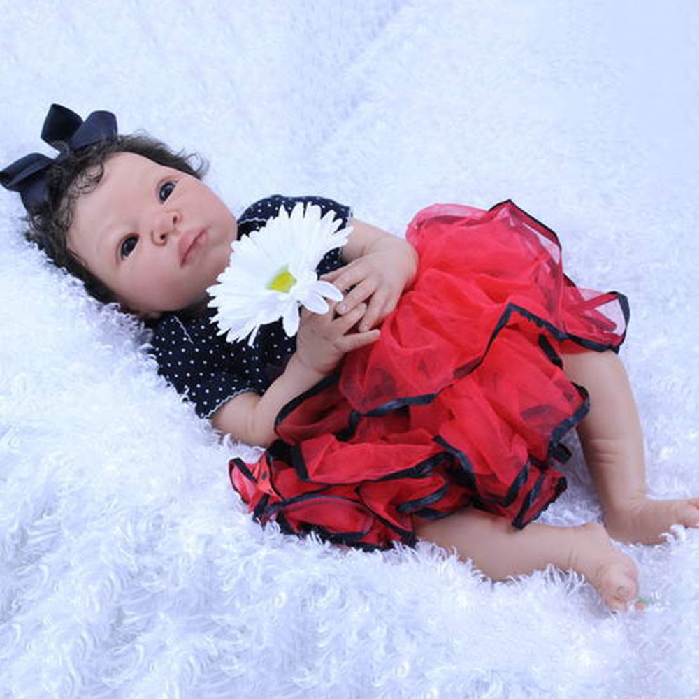 20 inch Realistic African American reborn baby baby doll