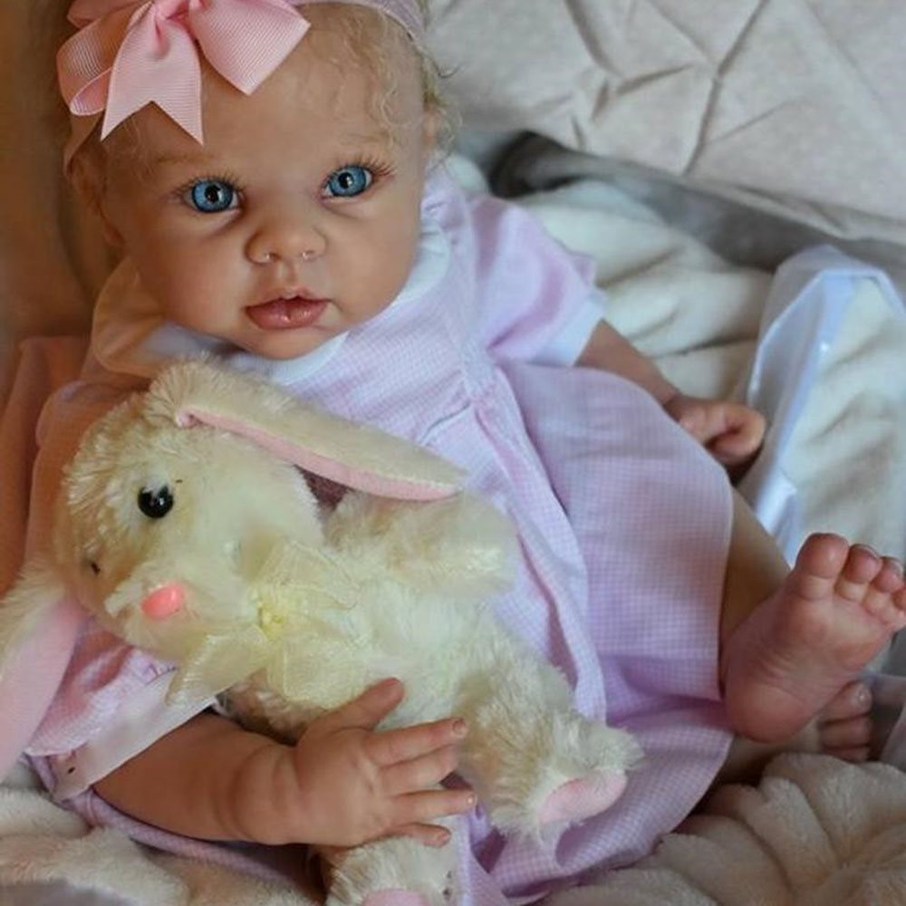 21"Adopted. Beautiful Custom Reborn Baby OOAK Lifelike Baby Girl Boy. Linda Murray Cradle Kit