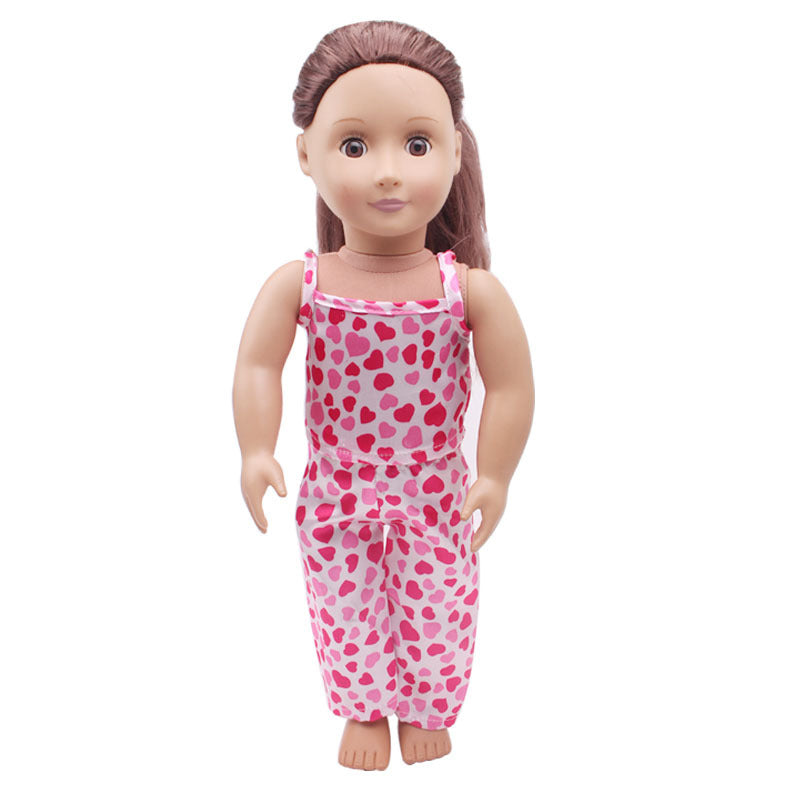 18 inch American Girl Doll Pajamas 7 Piece Set