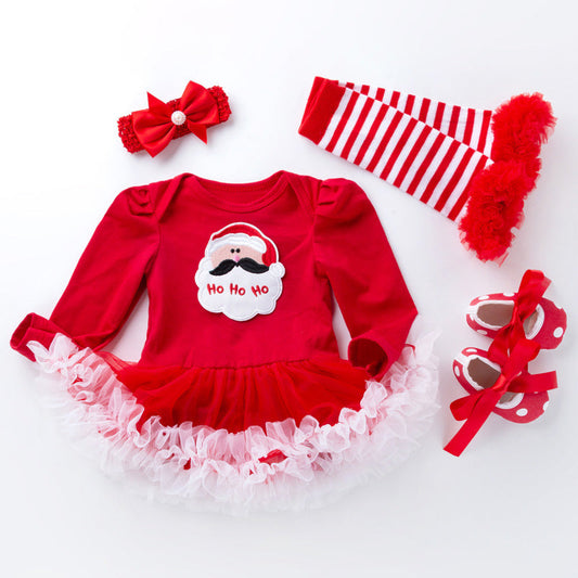 4-Piece Cute Christmas Dress for 21/22/23 Inches Reborn Dolls