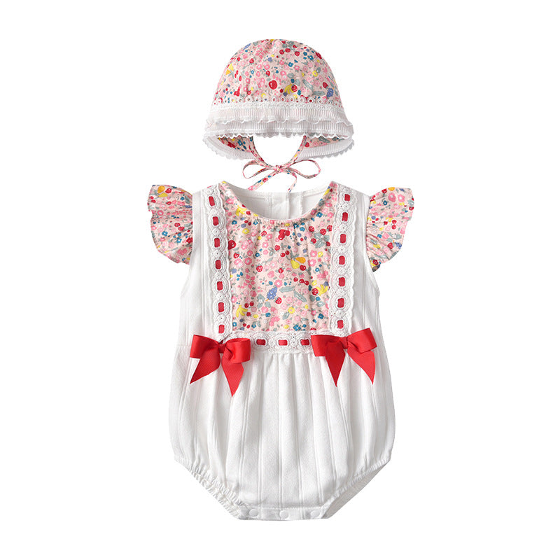 Floral bow Doll Clothes with Hat for 22 inch Dolls