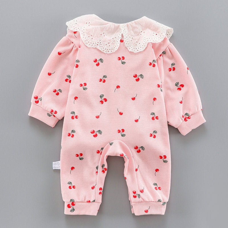 Strawberry Long-sleeved Bodysuit Clothes for 50-55cm Reborn Dolls