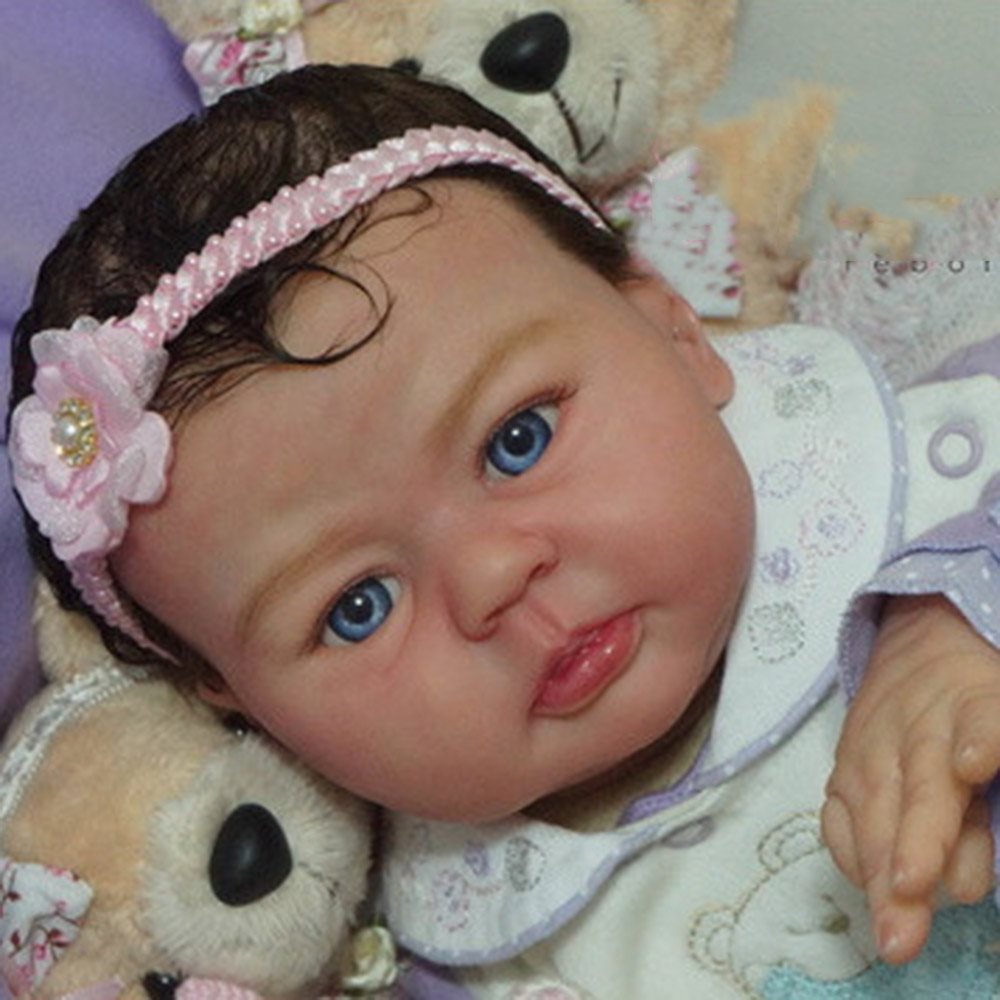 21" Lifelike Cute mio Reborn Vinyl Doll girl