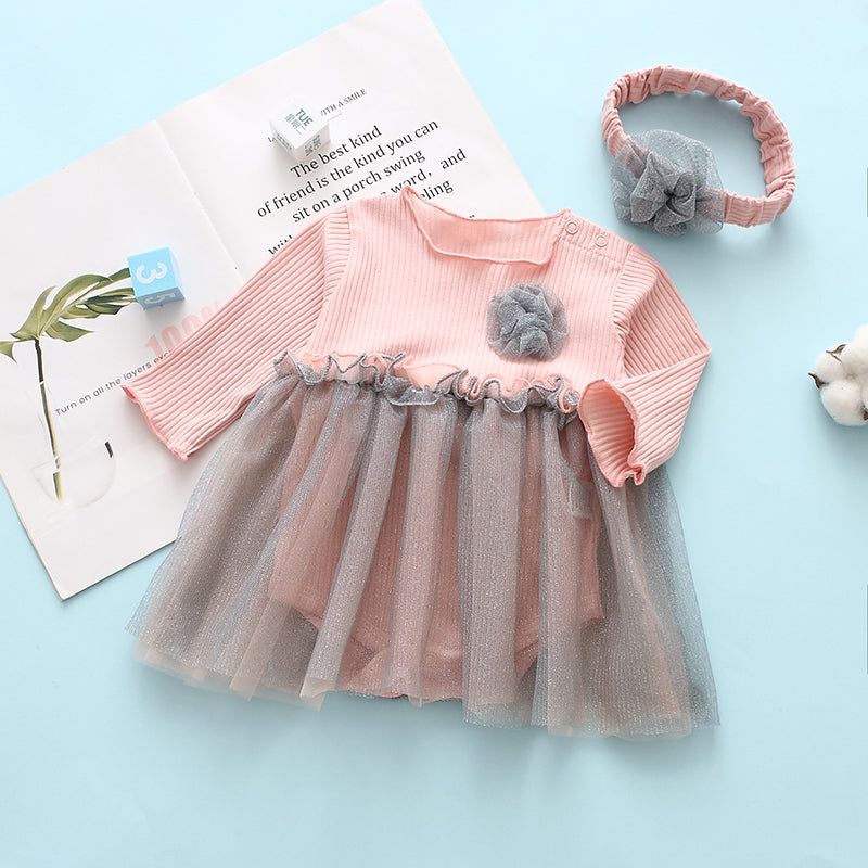 Sweet Long Sleeve Princess Dress Doll Bodysuit for 23 Inches Reborn Dolls