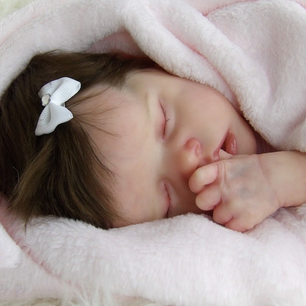 21"Adopted. Beautiful Custom Reborn Baby OOAK Lifelike Baby Girl Boy. Twina Cradle Kit